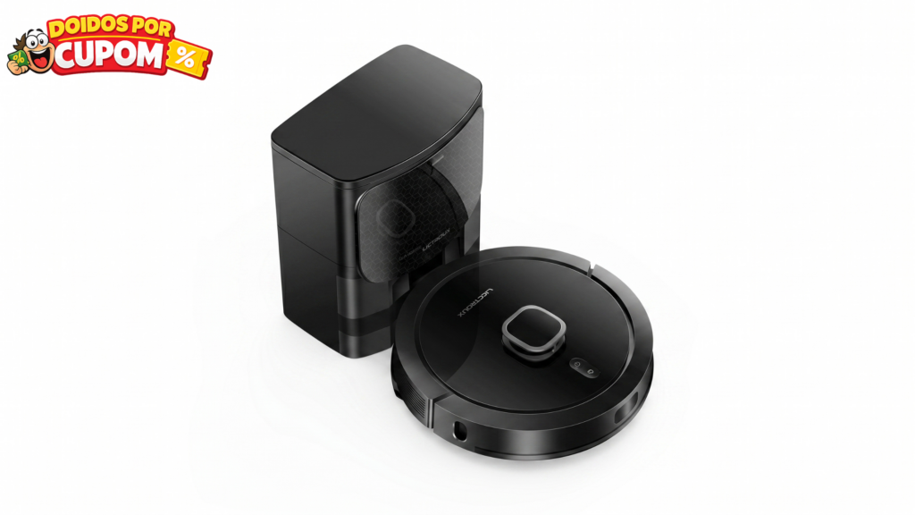 Robô aspirador premium com base autolimpante 