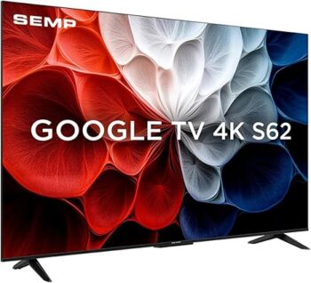 Smart TV 4K UHD SEMP 43" 43S62 | Google TV, Google Assistente, Comando por Voz, Googlecast Integrado, Design Sem Bordas, Dolby Audio