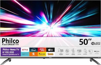 Smart TV 50" Philco P50CRB 4K LED | Dolby Audio